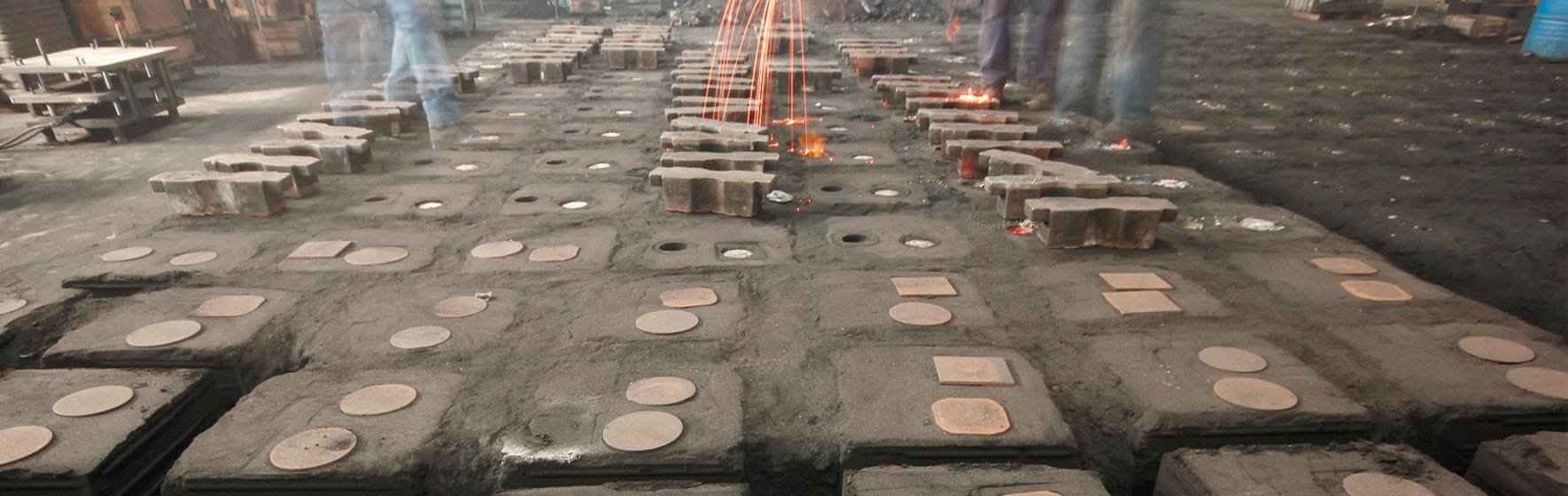 Fábrica de fundición en arena