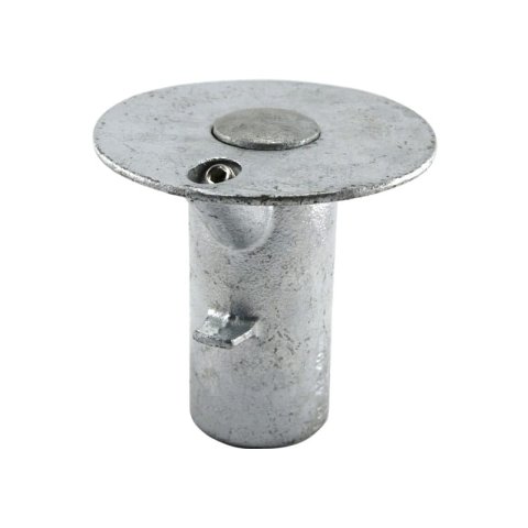 Conector Estructural para Tubería de Zócalo de Tierra Galvanizado