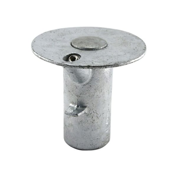 Conector Estructural para Tubería de Zócalo de Tierra Galvanizado