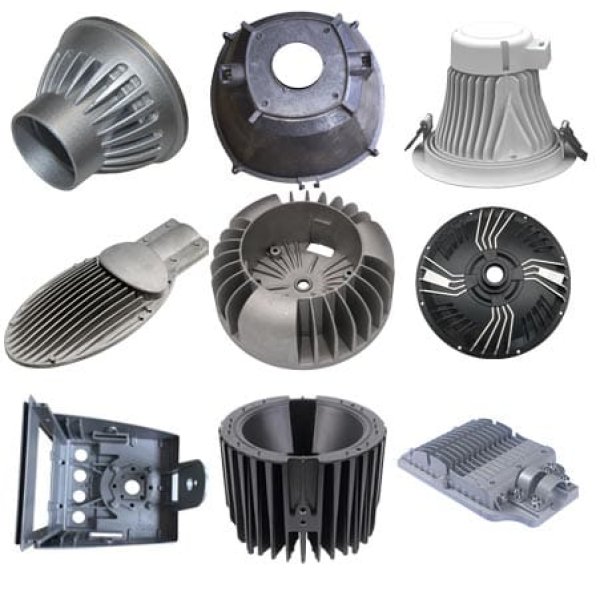 Disipador de calor de luz LED de fundición de aluminio a presión
